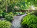 gravel path through lush plantings